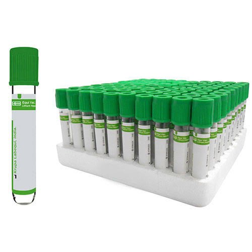 أنابيب جمع الدم بتفريغ الهواء بغطاء أخضر (Heparin Tubes)